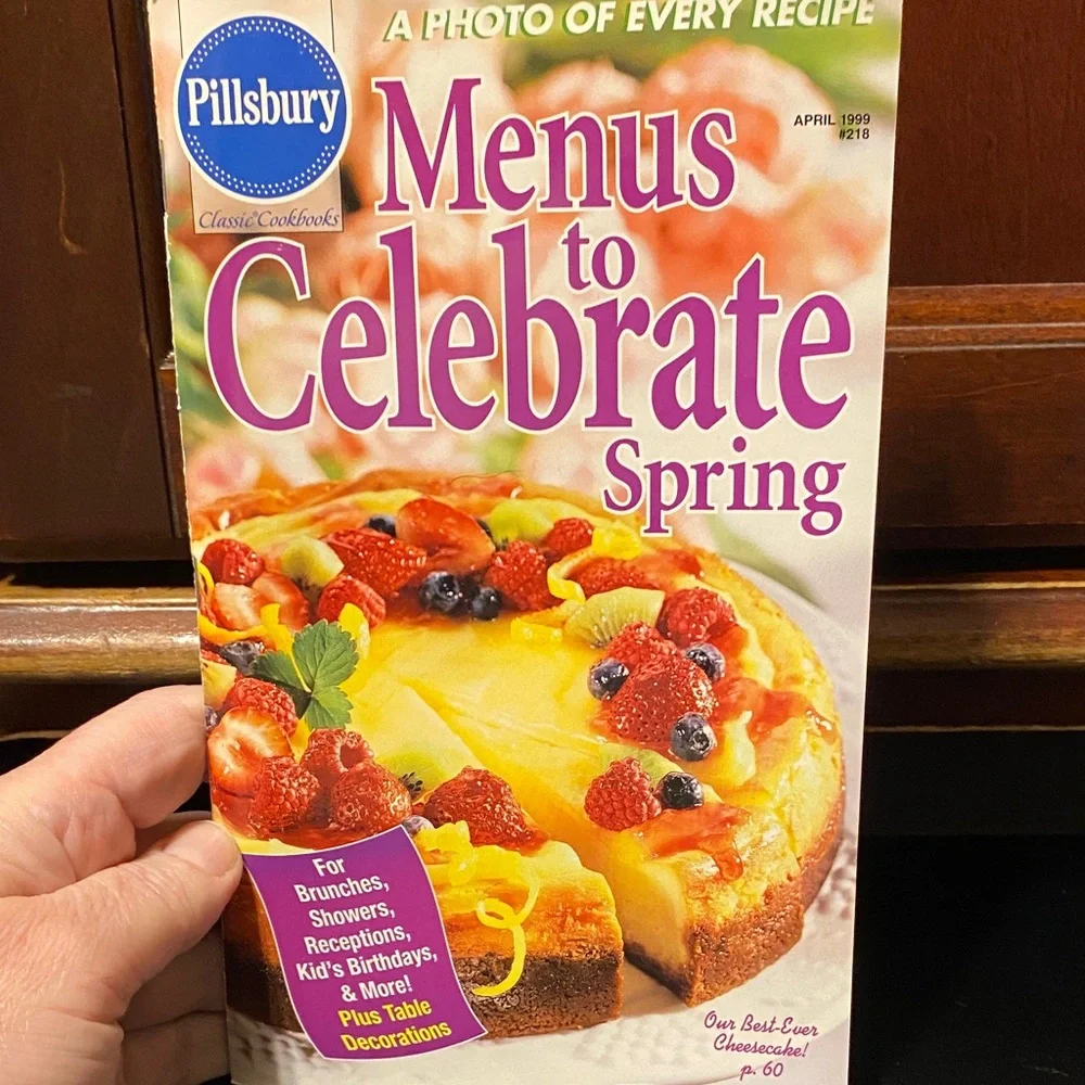 Four vintage Pillsbury cookbook magazines